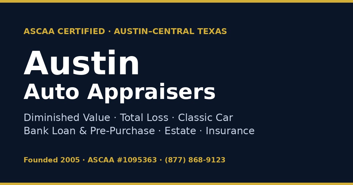 Austin Auto Lab Classic & Collector Car Appraisal — Austin, TX | Austin Auto Appraisers