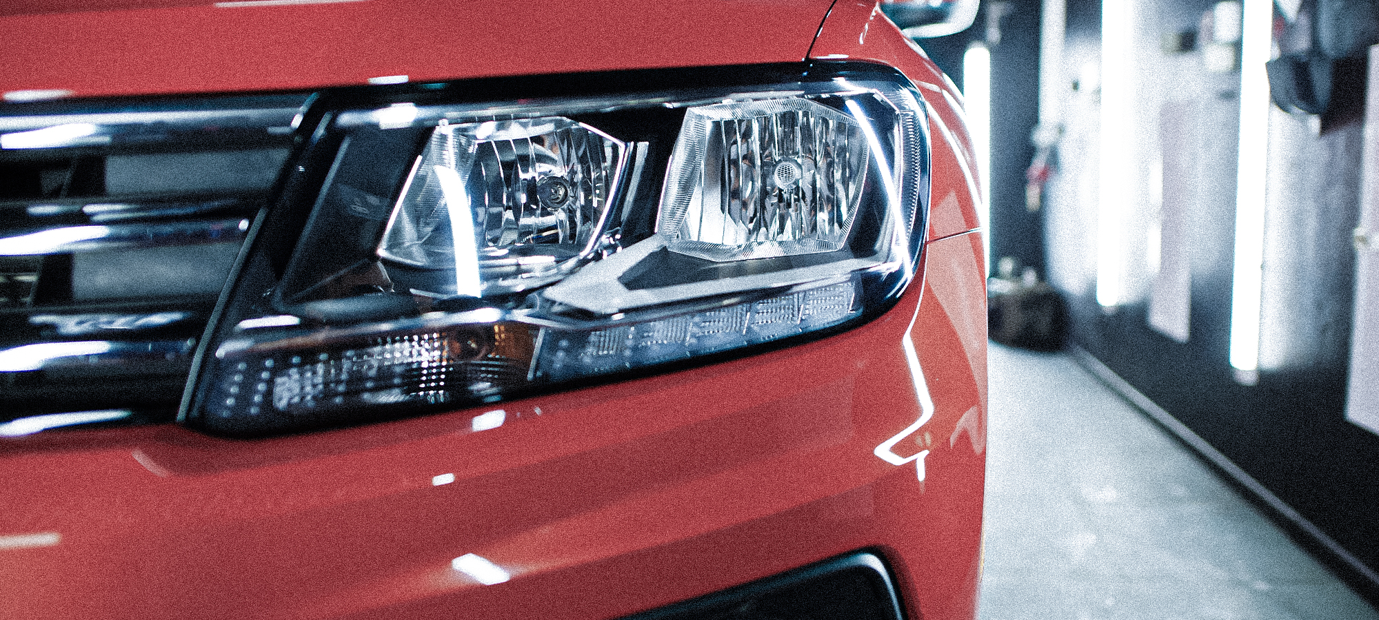 Vehicles in parking area